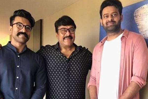 Chiranjeevi Ram Charan Prabhas