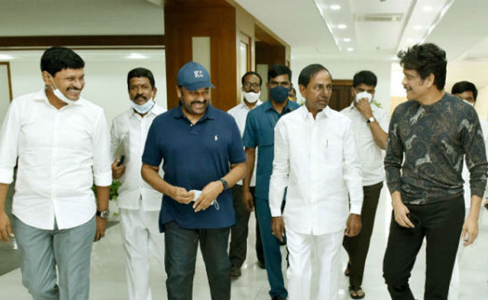 Chiru, Nag Meet KCR: Super Shock to Ramoji Film City?