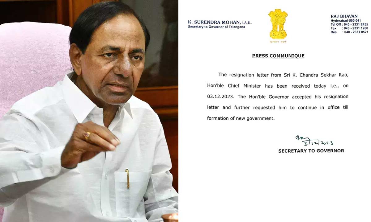 CM KCR resigns