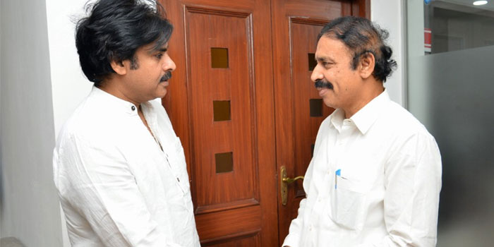 CPI Ramakrishna with Pawan Kalyan