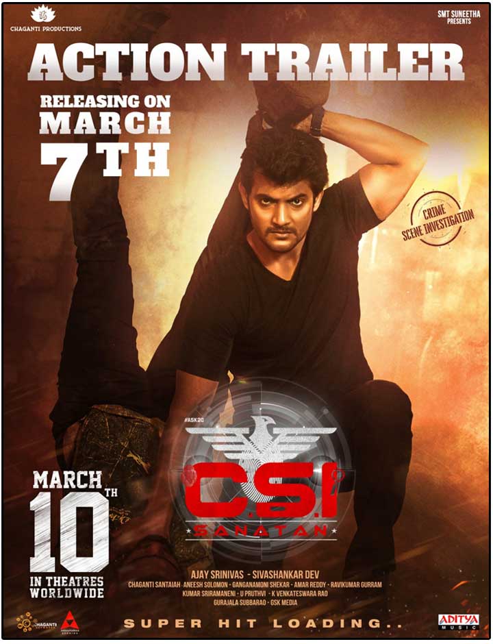 CSI Sanathan locks date for action trailer