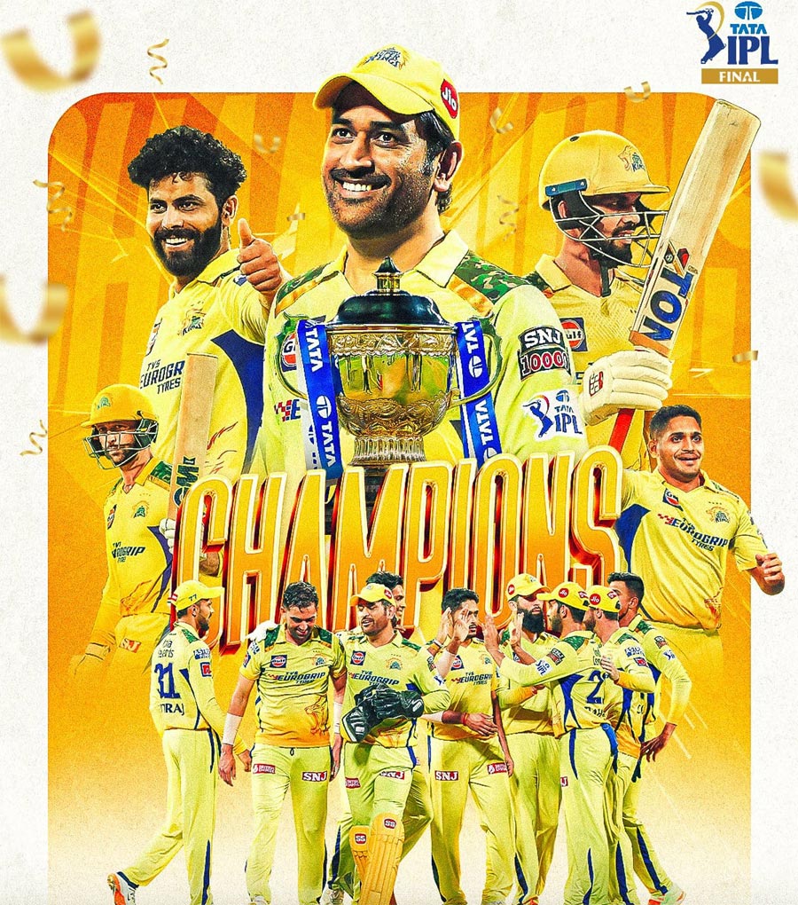 CSK prevails over GT for its fifth title