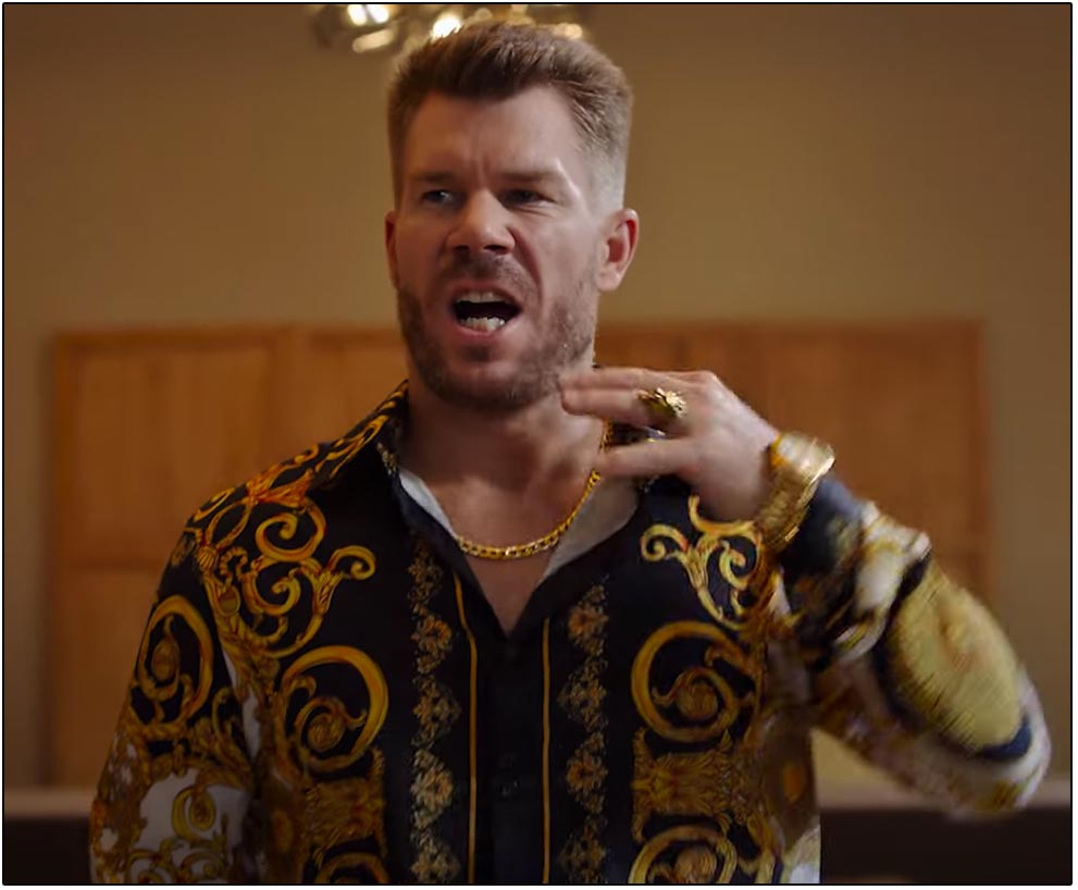 David Warner turns Pushpa Raj for a commercial