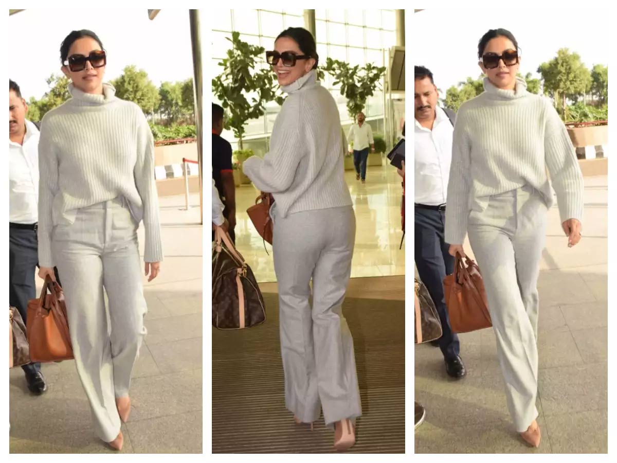 Deepika fashion statement at the Airport