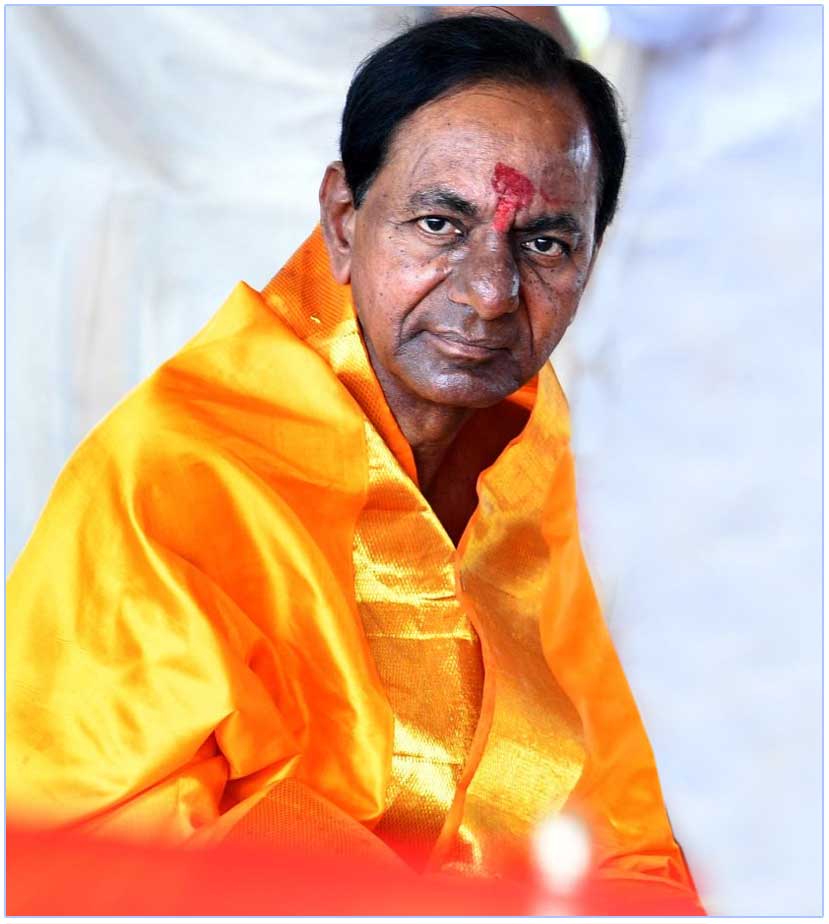 Desperate KCR seeking Divine Intervention