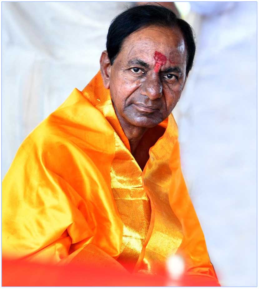 Desperate KCR seeking Divine Intervention