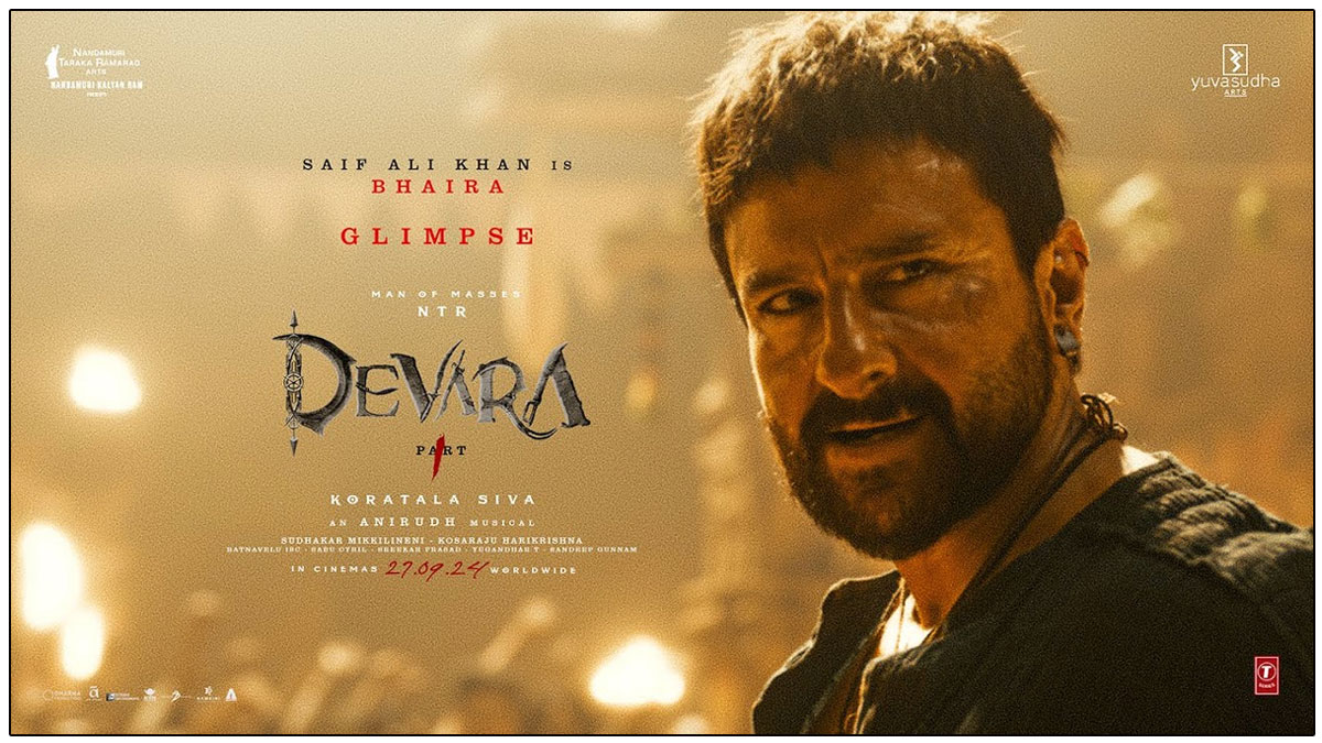Devara Part 1 Saif Ali Khan Stuns All As Bhaira