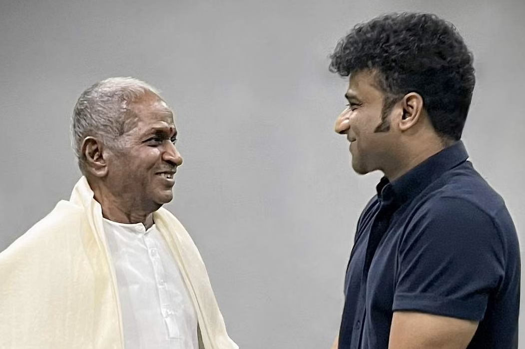 Devi Sri Prasad's delightful moment with Ilayaraja