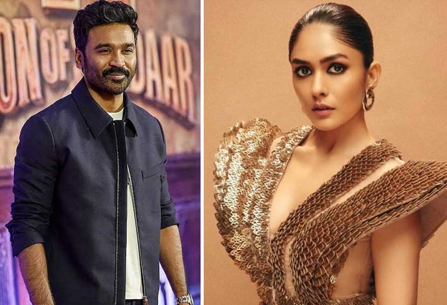 Dhanush and Mrunal 