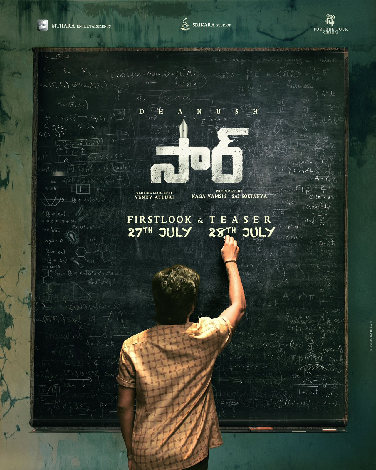 Dhanush's SIR first look and teaser arriving