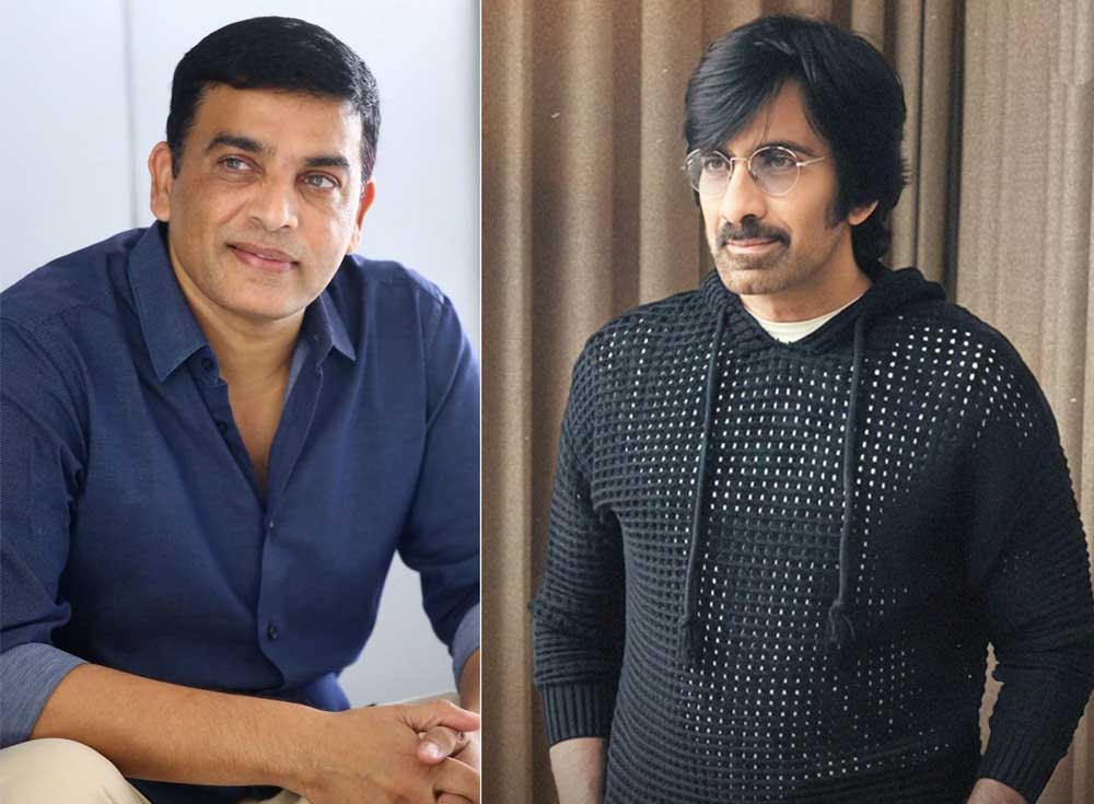 Dil Raju with Ravi Teja