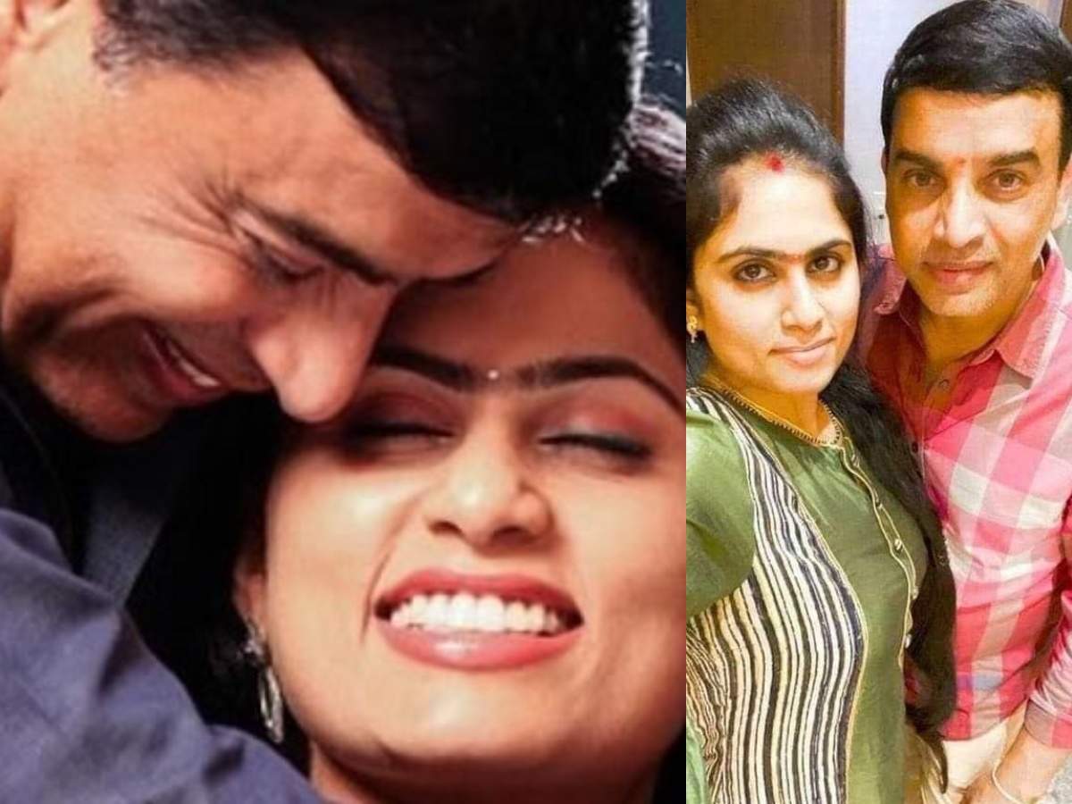 Dil Raju with wife Vygha