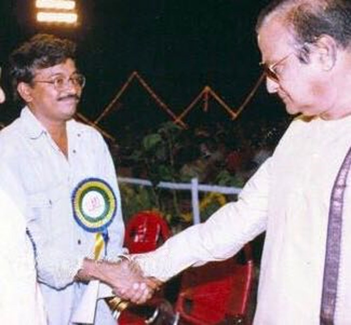 Director Ram Gopal Varma with Legend NT Ramarao