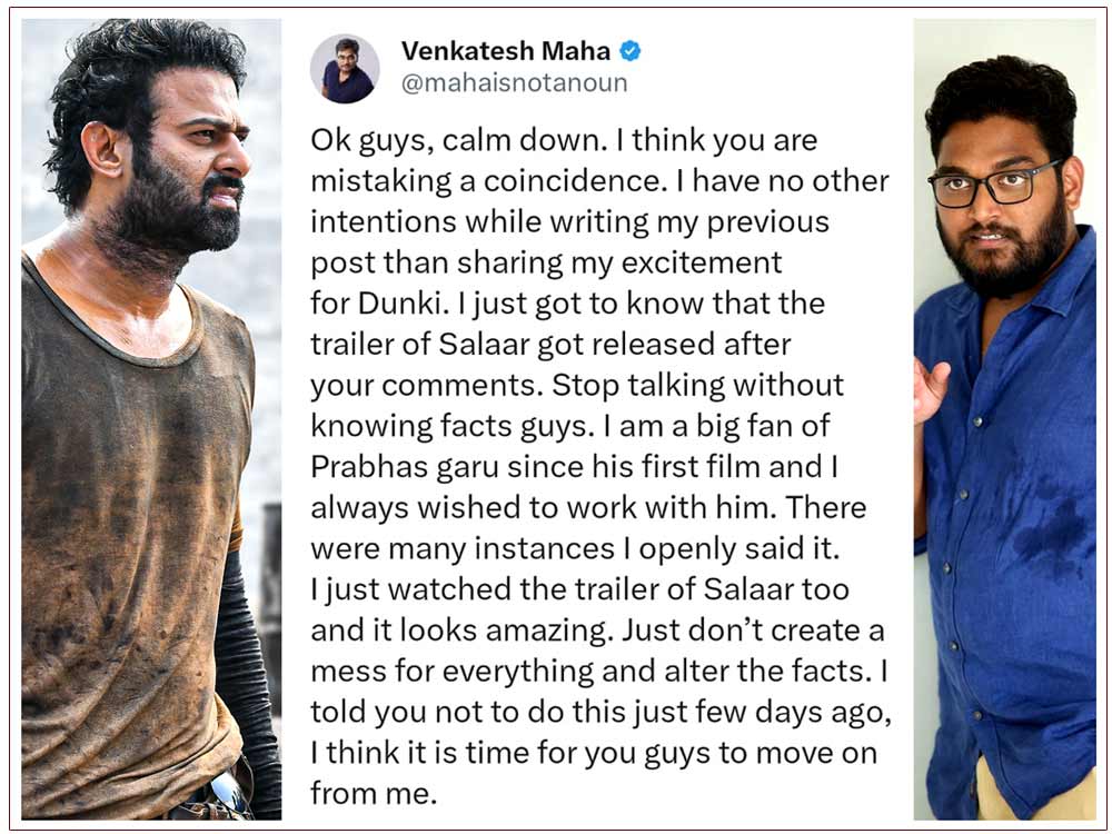 Director Venkatesh Maha Salaar controversy