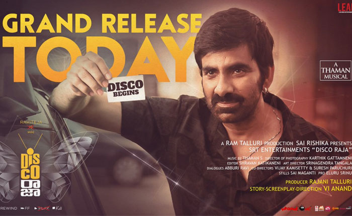 Disco Raja Releasing Today