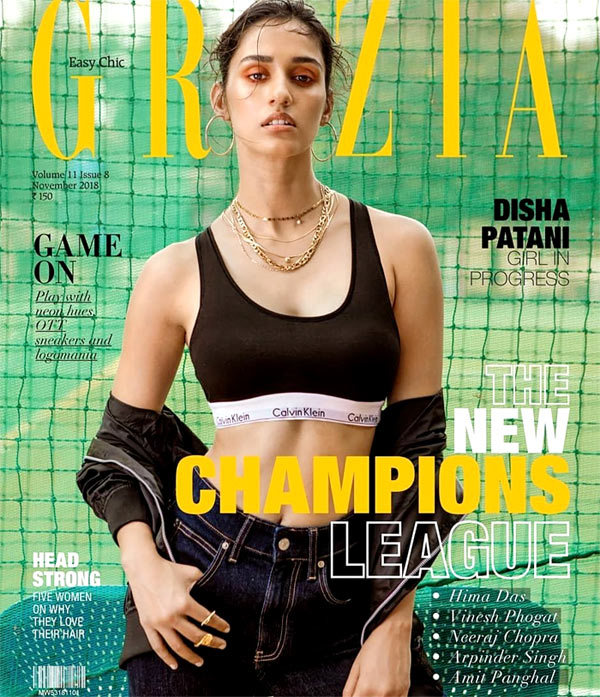 Disha Patani Hot On Grazia Magazine Cover