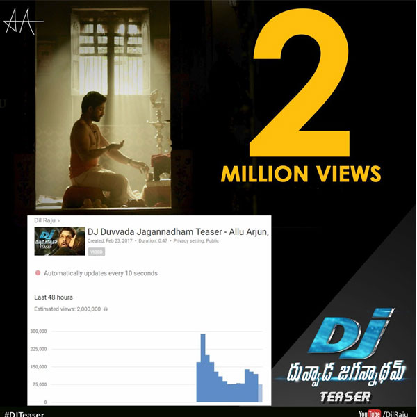 DJ Teaser in Kerala Theaters