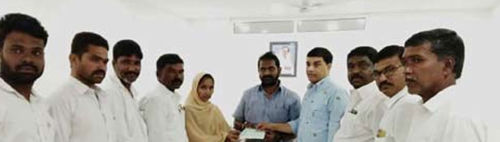 Donation to Prabhas Fan's Family