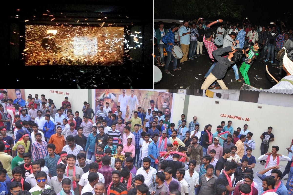 Fans Hungama At Theaters