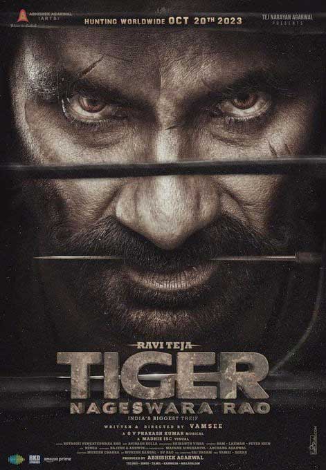 Ferocious First Look Of Tiger Nageswara Rao 