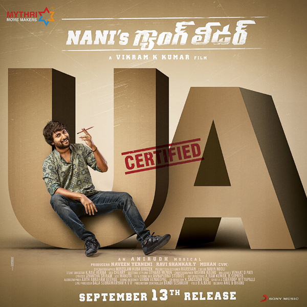 Gang Leader Gets U/A Censor Certificate