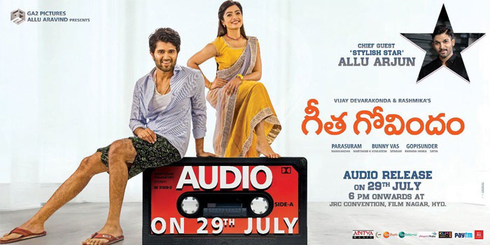 Geetha Govindam Audio Launch Date