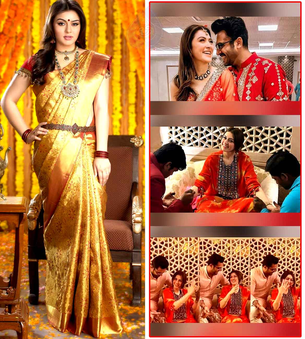 Hansika Wedding: Actress off to Mumbai for Mehendi Celebrations