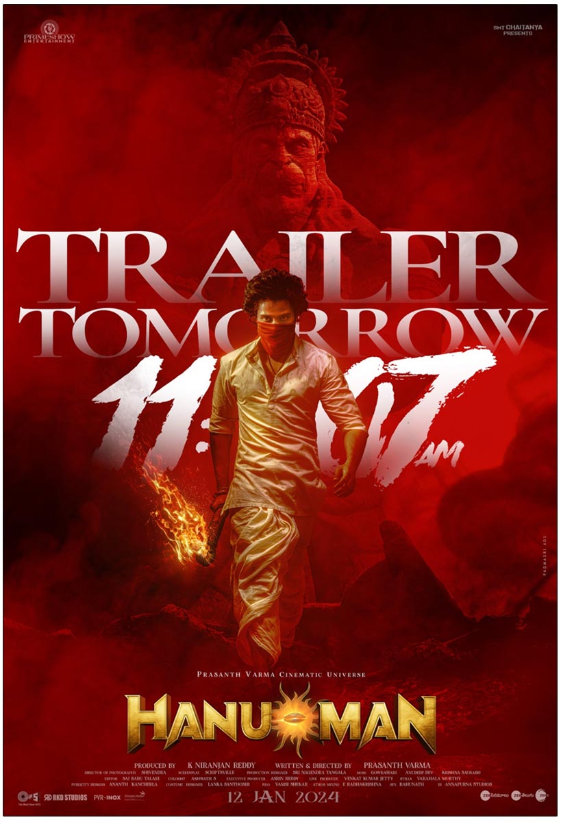 Hanu Man Trailer To Be Out Tomorrow