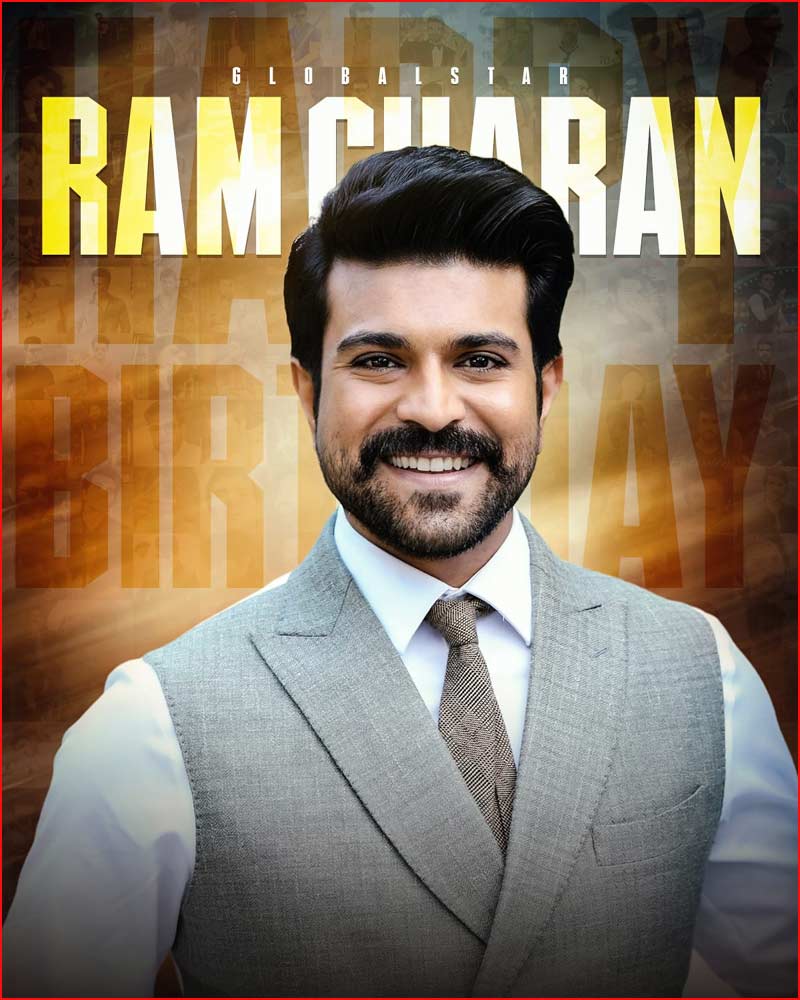 Happy Birthday To Global Star Ram Charan