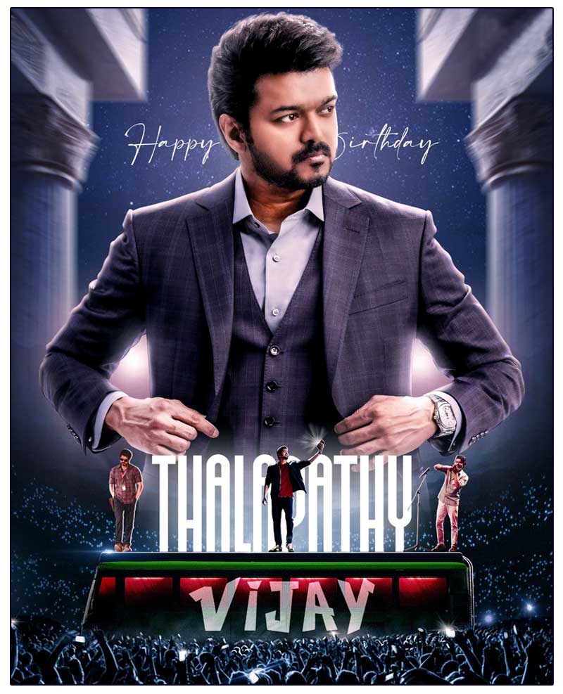 Happy Birthday To Kollywood Superstar Thalapathy Vijay