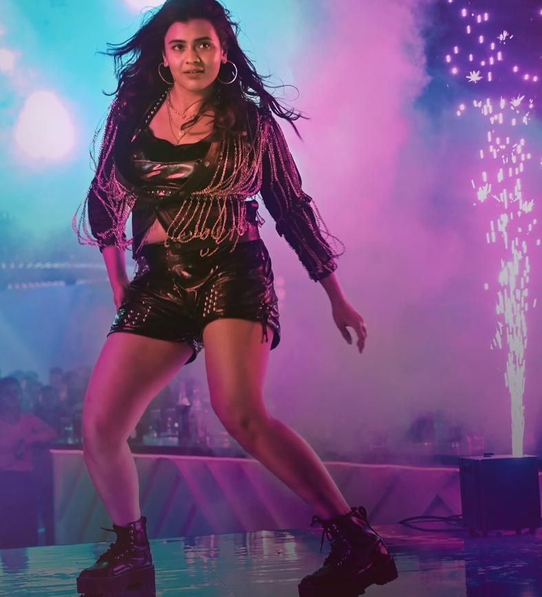 Hebah Patel looks gorgeous  in a special song in Saasana Sabha