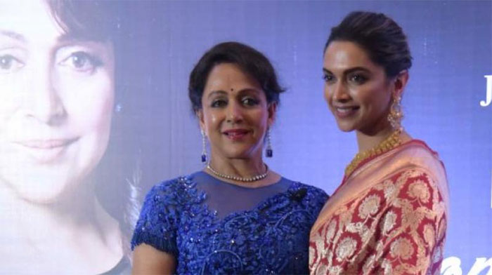 Hema Malini and Deepika Padukone 
