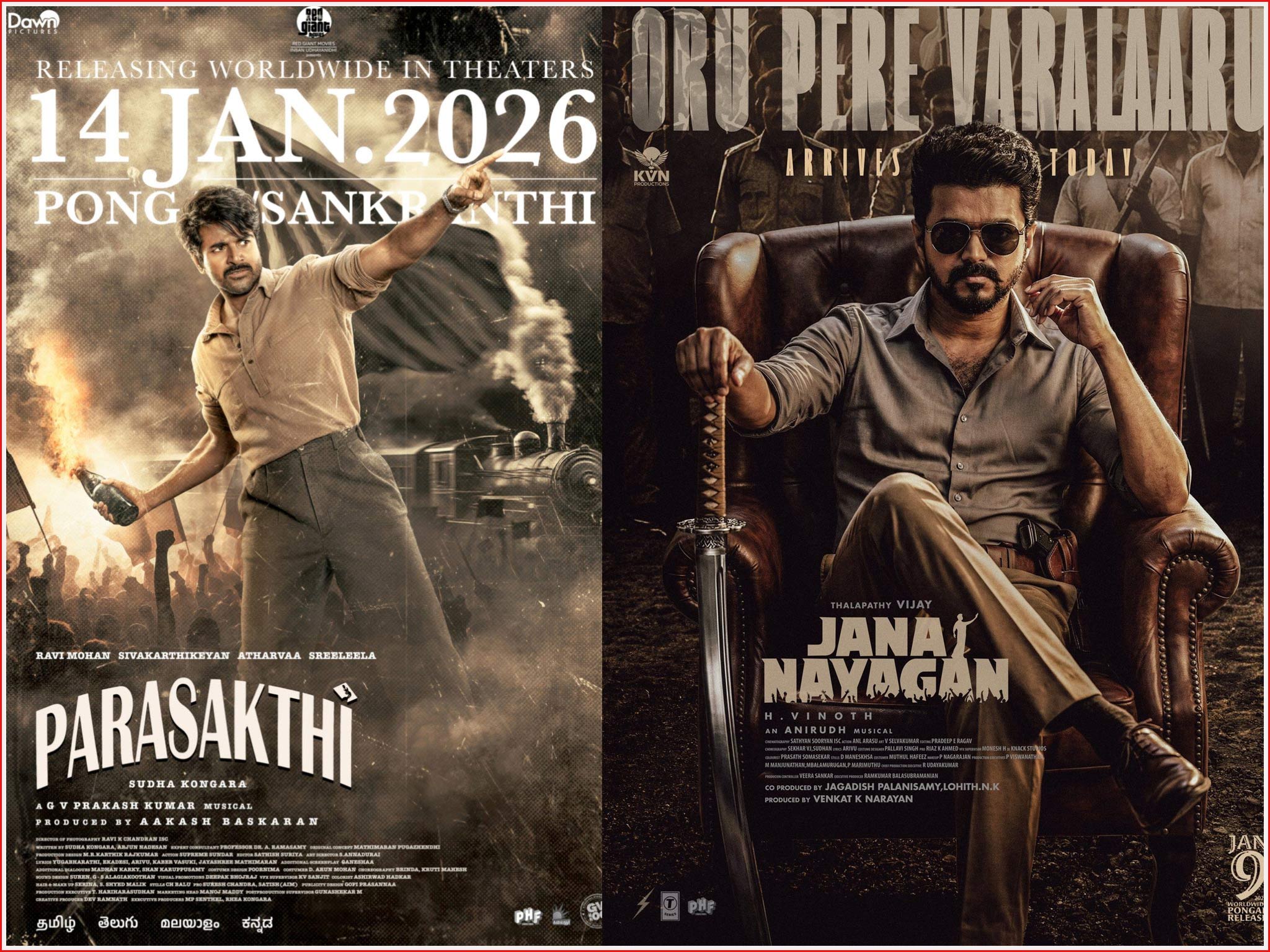 Jana Nayagan And Parasakthi