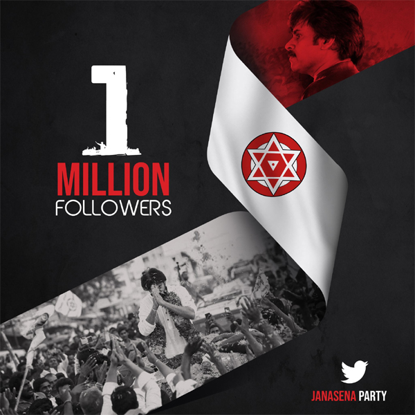 Janasena 1 Million Followers, Pawan Kalyan Happy