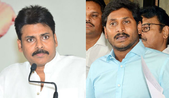 Janasena Chief Pawan Kalyan and YSRCP Chief YS Jagan Mohan Reddy 