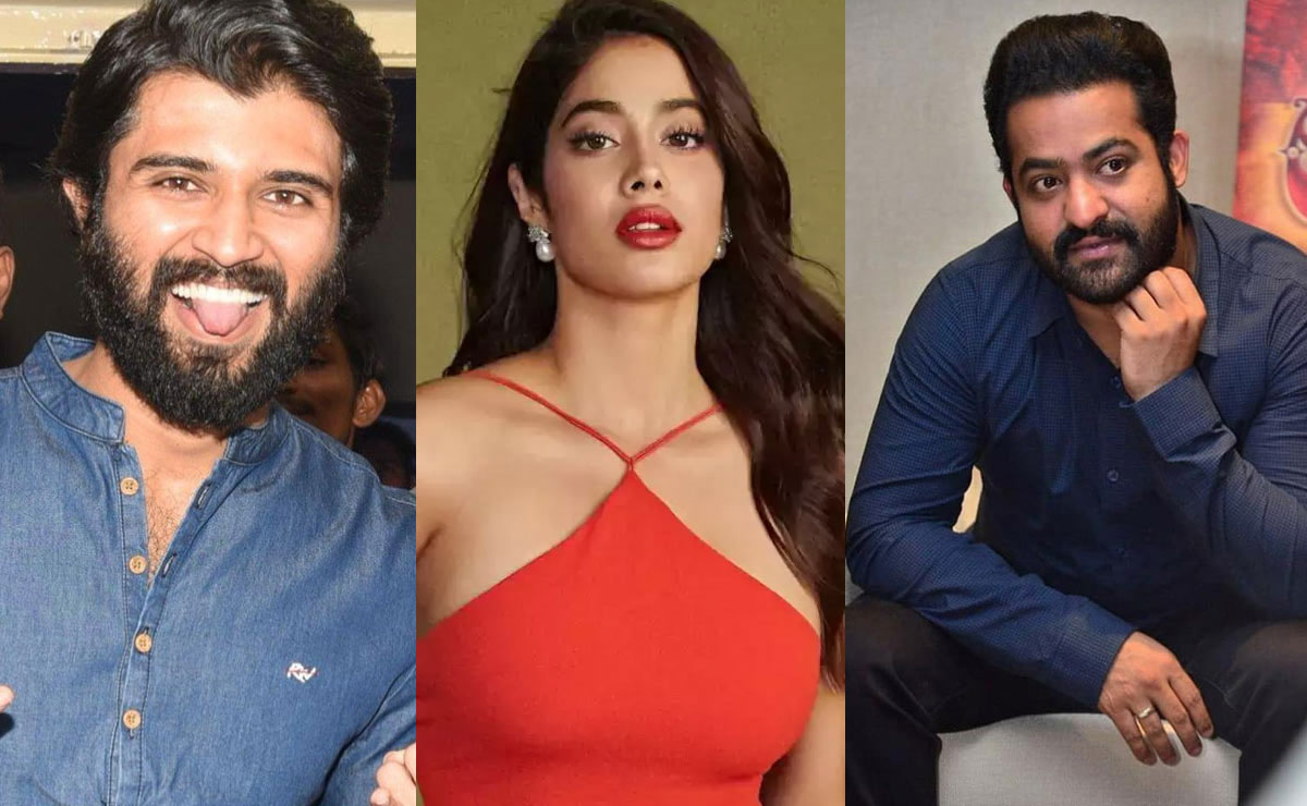 Janhvi chants NTR name after Vijay Devarakonda