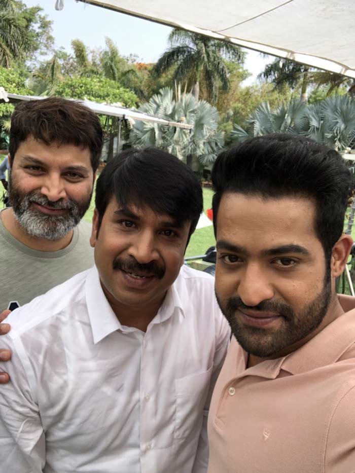 Jr NTR, Trivikram Srinivas And Srinivas Reddy