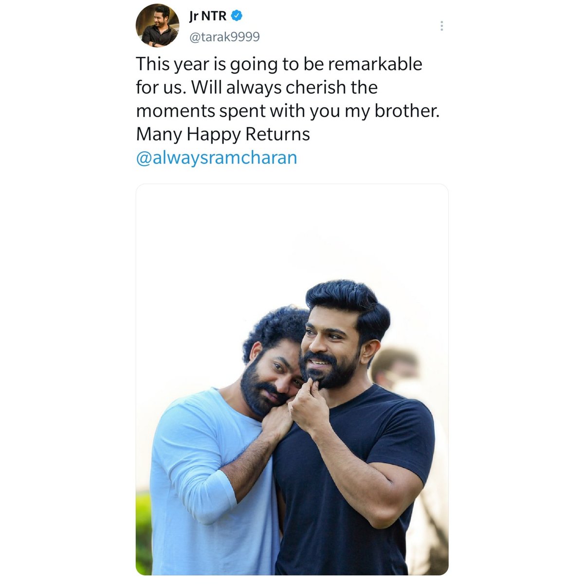 Jr NTR with Charan