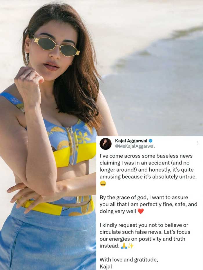 Kajal Agarwal Dismisses Death Rumours