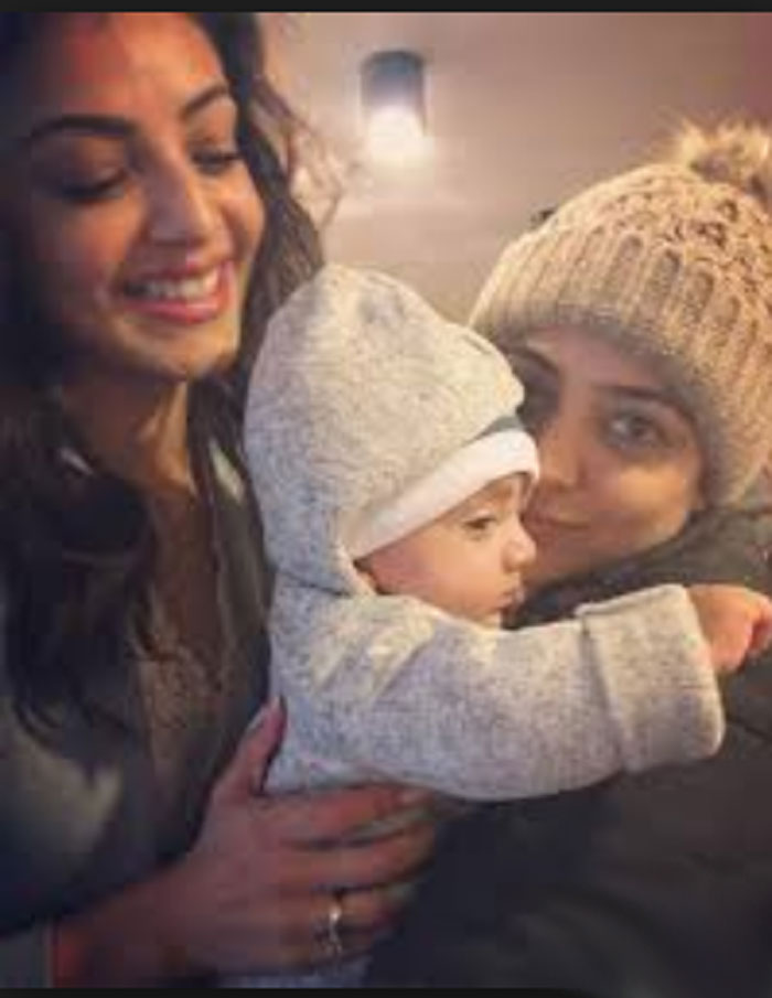 Kajal Agarwal, Nisha Agarwal and Baby Boy Ishaan