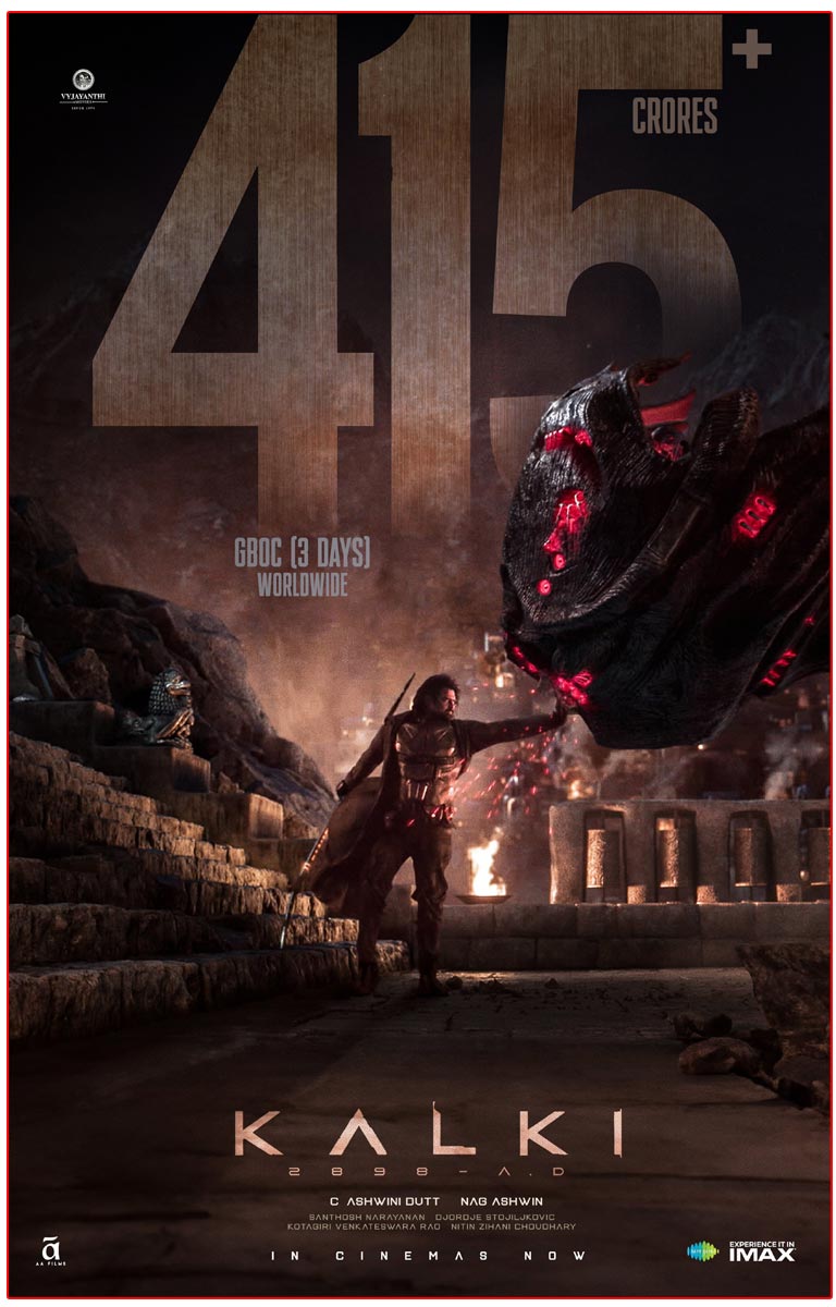 Kalki 2898 AD recorded a smashing global collection of Rs 415cr