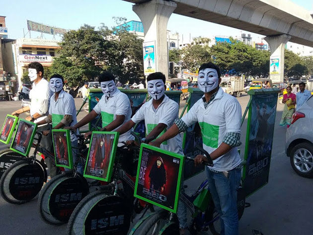 Kalyan Ram's Ism Promotion with Masks