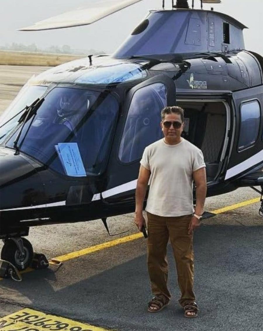 Kamal Haasan Is Shuttling To Indian 2 Location Daily In A Chopper