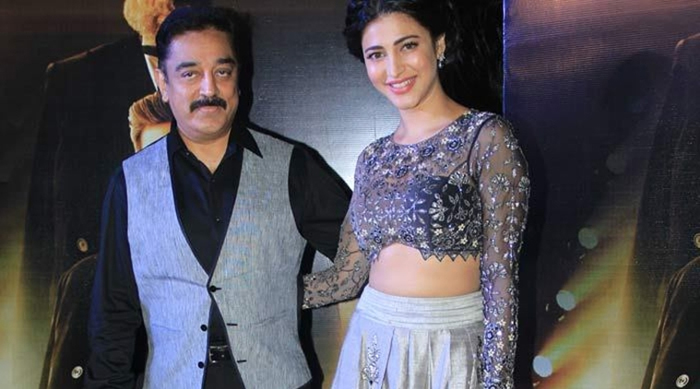 Kamal Haasan with Shruti Haasan