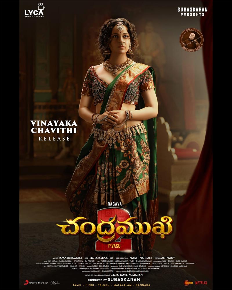 Kangana First Look Out From Chandramukhi 2
