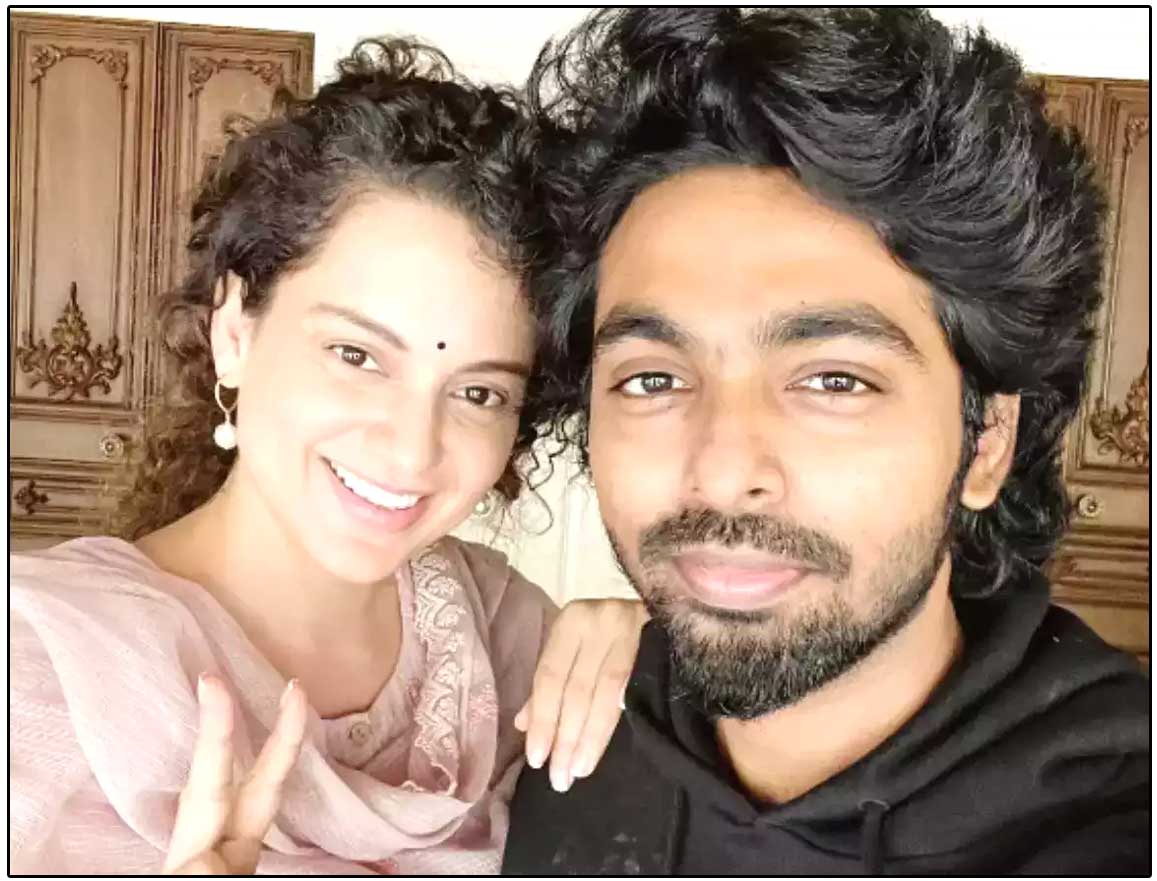 Kangana Ranaut with GV.Prakash Kumar