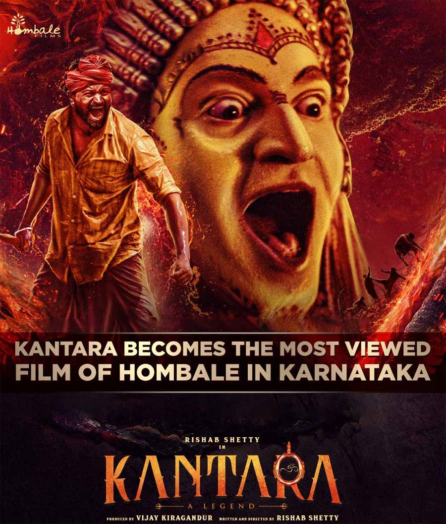 Kantara Crossed mighty KGF 2 in terms of footfalls in Karnataka