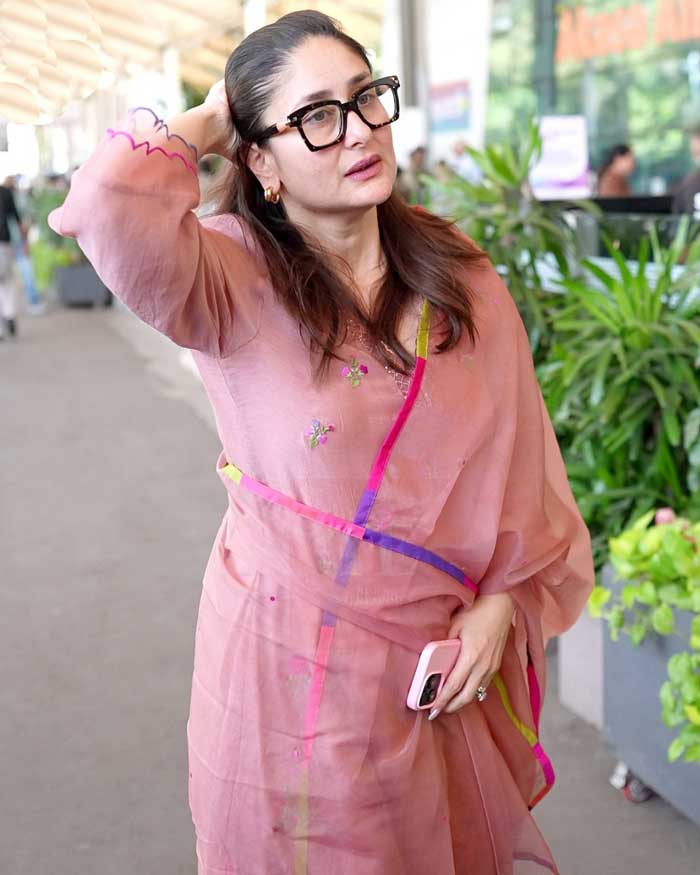 Kareena skips long queues at Airport
