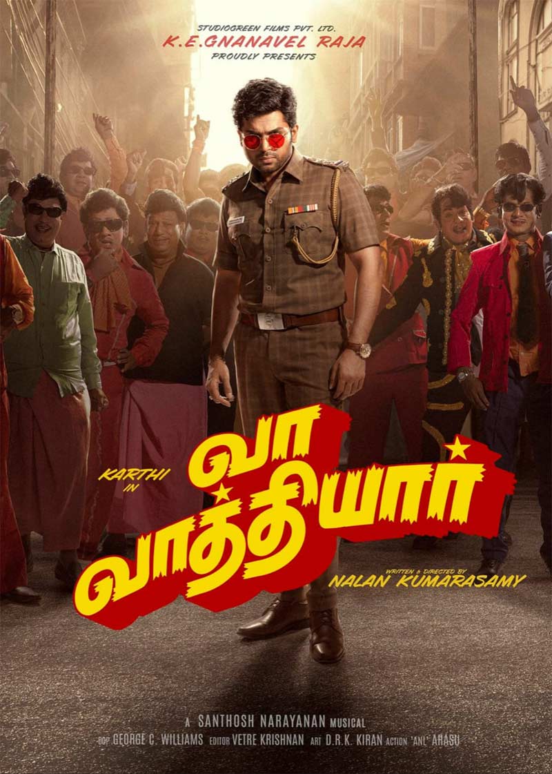 Karthi 26 Titled As Vaa Vaathiyaar With First Look
