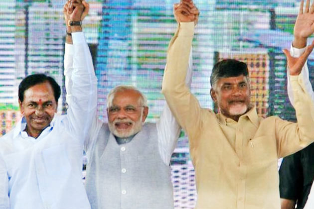 KCR Chandra Babu Naidu Modi